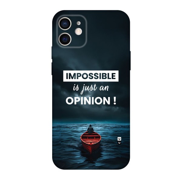 Just An Opinion Back Case for iPhone 12 Pro